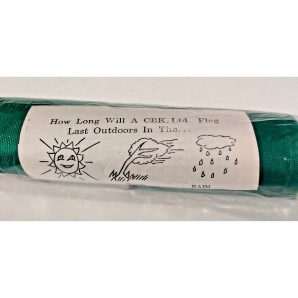 Vtg 1995 CBK Ltd Handcrafted Decorative Outdoor House Flag Santa Claus 27.5x40" - Picture 7 of 8